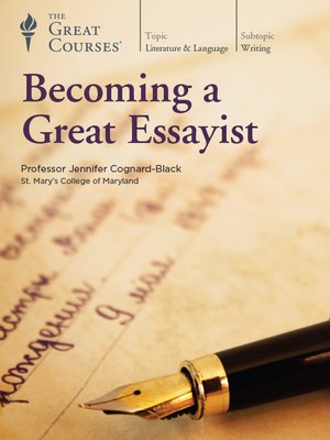 cover image of Becoming a Great Essayist